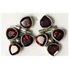 #2-STERLING SILVER GARNET(JANUARY STONE ) EARRING