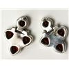 Image 2 : #2-STERLING SILVER GARNET(JANUARY STONE ) EARRING