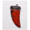 #5-STERLING SILVER RED JASPER PENDANT