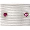 #8-10KT YELLOW GOLD RUBIES EARRINGS