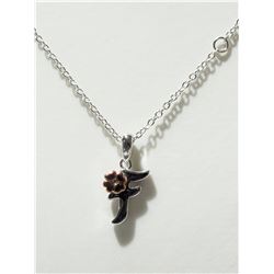 #16-STERLING SILVER FIRST  RHODIUM PLATED DIAMOND