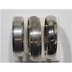 #34-STAINLESS STEEL MEN'S RINGS