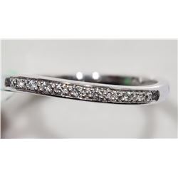 #36-10KT WHITE GOLD DIAMOND BAND RING