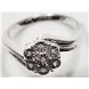 Image 2 : #42-STERLING SILVER 7 DIAMOND RING
