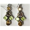 Image 1 : #48-STERLING SILVER CITRINE ,GARNET AND
