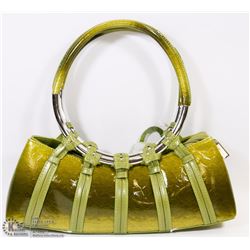 NEW GREEN SNAKESKIN STYLE METAL RING