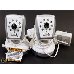 LOT OF TWO SUMMER CAMERAS WITH POWER SUPPLIES