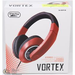 NEW RED VORTEX OVER THE EAR STEREO/GAMING