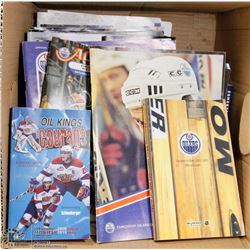 HUGE BOX OF HOCKEY PROGRAMS FROM EARLY 1980'S INCL