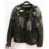 Image 1 : LEATHER MOTORCYCLE JACKET WITH SKULLS 3XL