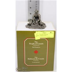 FRANKLIN MINT PEWTER PROSPECTOR STATUE