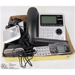 VTECH 4 PHONE SYSTEM WITH ANSWERING MACHINE