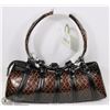 Image 1 : NEW BROWN SNAKESKIN STYLE METAL RING