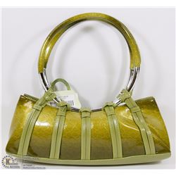 NEW GREEN SNAKESKIN STYLE METAL RING