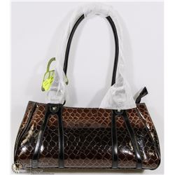 NEW BLACK/BROWN HANDBAG
