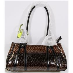 NEW BLACK/BROWN HANDBAG
