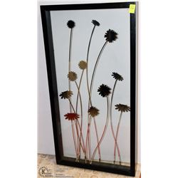 WALL ART GLASS DESIGN 13W X 25H