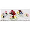 Image 1 : LOT OF 5 ENGLISH BONE CHINA FLORAL DISPLAYS