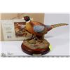 Image 1 : RING NECKED PHEASANT SCULPTURE, NEW WITH BOX