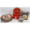 Image 1 : LOT OF 5  COLLECTOR TINS   PRINCE ALBERT, SNAP,