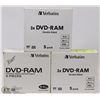 Image 1 : 3 CASES OF 5 VERBATIM CD/DVD RAM DOUBLE SIDED DISC