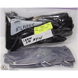 2 PACK OF LADIES LEATHER GLOVES X-LARGE