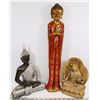 Image 1 : LOT OF 3 BUDDHA FIGURES