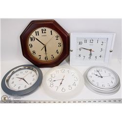LOT OF WALL CLOCKS