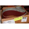 Image 1 : LOT OF THREE 3X78-3/4" ABRASIVE BELTS