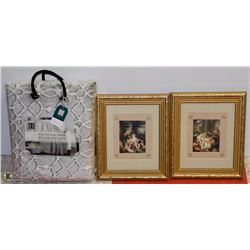 NEW SCULPTED PLUSH THROW AND 2 PICTURES