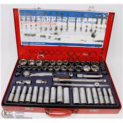 JET 1/2" DRIVE 55 PIECE SAE/METRIC SOCKET SET