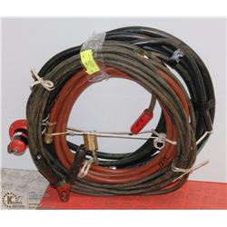 LOT OF PROPANE HOSES, GROUNDING LINE FOR WELDING