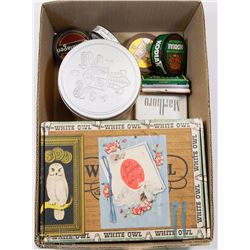 LOT OF COLLECTIBLE TOBACCO ITEMS INCL ROLL PAPERS