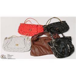 LOT OF 5 NEW WOMENS PURSES