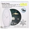 Image 1 : NEW HIDDEN COMPARTMENT WALL CLOCK