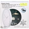 Image 1 : NEW HIDDEN COMPARTMENT WALL CLOCK