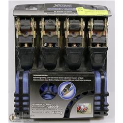 XSTRAP STANDARD 4 PC RATCHET STRAP SET