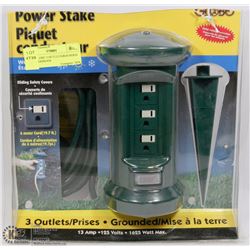 NEW 'GLOBE' 3 OUTLET/GROUNDED WEATHERPROOF