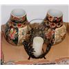 Image 1 : FLAT OF 2 DECORATIVE VASES AND 1 CANDLE HOLDER