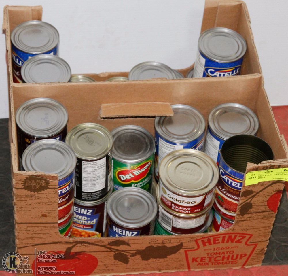 BOX OF STASH CANS HIDE MONEY OR VALUABLES