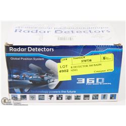 RADAR DETECTOR 360 BAND SCANNING