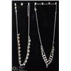 Image 1 : LOT OF 2 RHINESTONE NECKLACES *DISPLAY NOT INCLUDED*