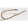 Image 1 : #37-MUTI-COLOUR AGATE LOOSE BEAD NECKLACE 15"