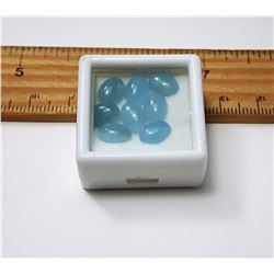 #14 - LOT  OF 8  NATURAL AQUAMARINE GEMSTONES