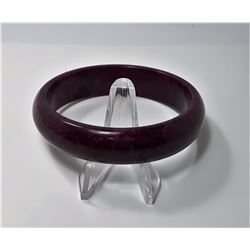 #5 - NATURAL HATIAN RED JADE BANGLE BRACELET