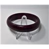 Image 1 : #5 - NATURAL HATIAN RED JADE BANGLE BRACELET