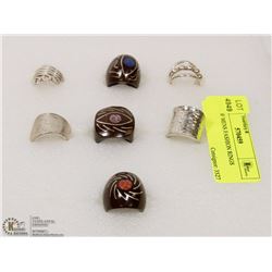 FLAT OF MENS FASHION RINGS