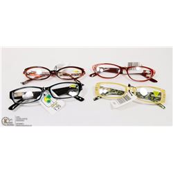 LOT OF 4 STRENGTH +1.25 GLASSES