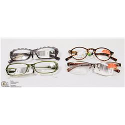 LOT OF 4 STRENGTH +1.25 GLASSES