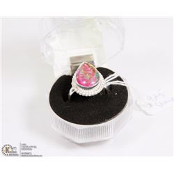 #67-AUSTRALIAN TRIPLE OPAL RING